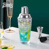 Bi手nco玻PFR璃雪克杯o调酒器套装 打柠檬茶工制作具做饮料奶茶手