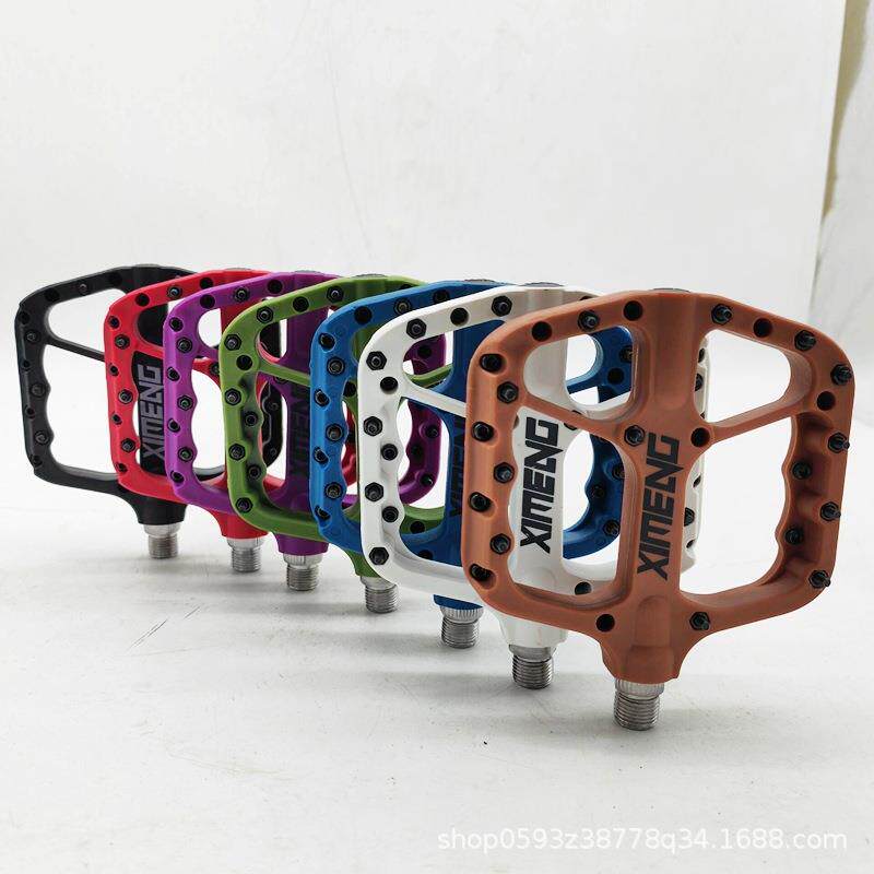 禧盟加板宽滑山地自行车轴承脚踏防三培林硼DDS钢轴芯尼龙脚蹬