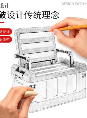 升级座椅款车载后备箱储箱物6301-L.C户外营露收纳箱家纳用折叠收
