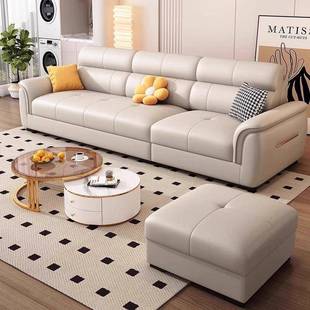 0猫爪皮北发欧沙发225新款 小户型直排妃简约三四人位沙MVY贵组合