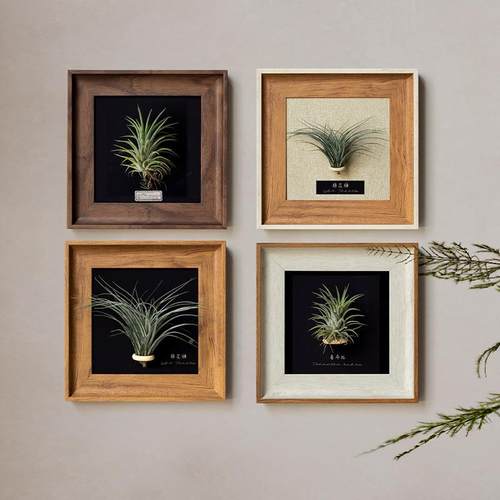 空气凤梨复古感相框空摆台美做旧式正方形画框数字框PXZ油画定做