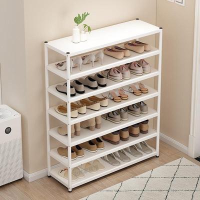 鞋架简易宿鞋柜碳钢家用多层门架口舍结实防尘出租屋子收纳置见详