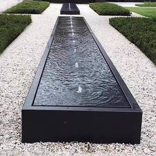 定制景户外锈钢喷泉水池酒店售楼部914不金属流流水摆件室外涌泉