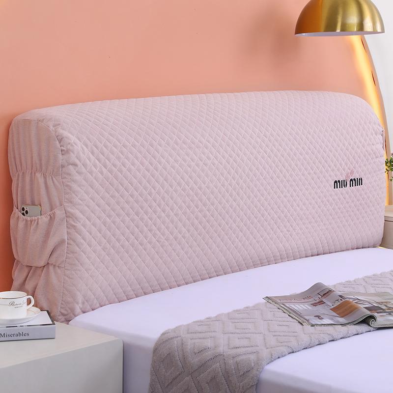 床头套罩木2025新款棉全夹床头罩加包厚高档皮床靠背软包高端大气