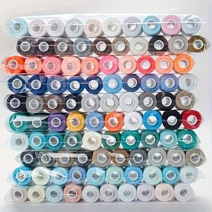 1色手AL902319工纫线盒装 定色纫线套 定色带线0塑料梭芯缝4缝00码