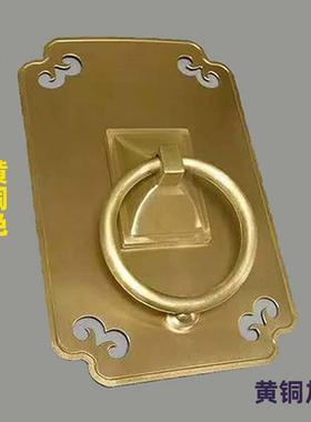 兽头门批环提拉手手工厂发古手铜仿古大门拉庭38388院虎头中式把