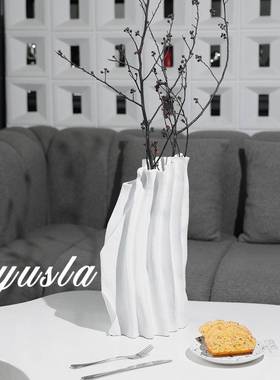 简约客厅RWL茶几干插花店瓶餐厅吧台柜花器别样板间酒摆件软装饰