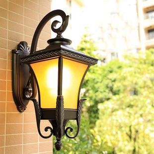 欧式复古户外壁灯防水美式LED阳台灯楼梯走廊过道室外庭院墙壁灯