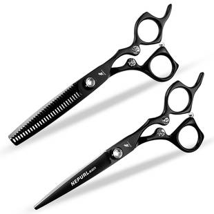 6.0寸440C奈普森美发剪直剪牙剪打薄剪发廊专用外贸爆款