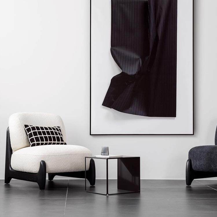 简约现代小户型客厅实木单人椅轻奢设计师民宿阳台休闲懒人沙发椅,农用物资,其他肥料,淘宝优惠券,粉丝福利购,淘宝优惠卷