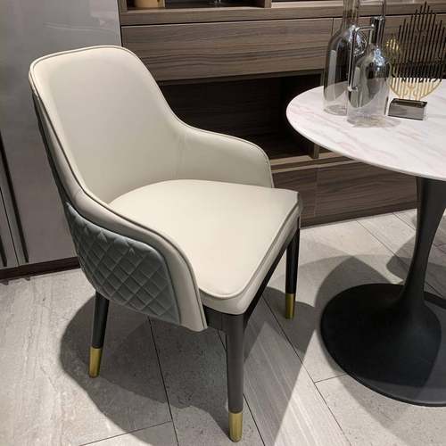 现代轻奢餐椅简约家用北欧人气餐桌椅子宾利高端洽谈办公椅书桌椅