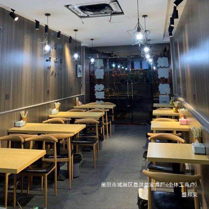 小吃店餐饮桌椅甜品餐桌椅组合烧烤快汉堡商用餐厅奶茶店面馆