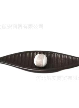 现代简约创意树脂船型果盘样板房售楼处桌面餐桌茶几软装饰品摆件