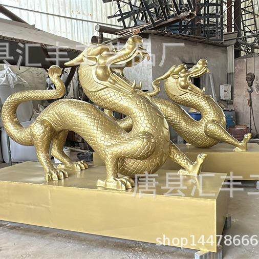 铜龙雕塑青龙铜雕中国龙雕塑飞龙二龙戏珠龙腾万里雕塑