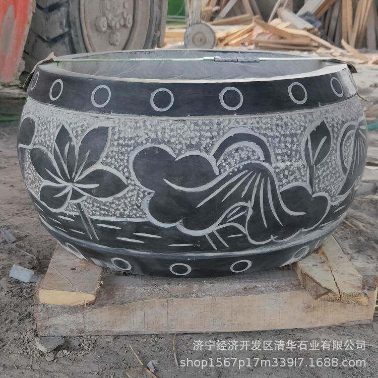 石墩子底座仿古柱墩石柱顶柱基石木柱石鼓底座柱础石筑基石包柱石