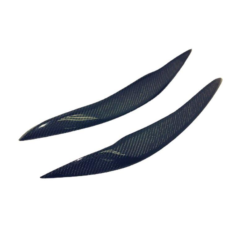 适用于宝马F10F185系520525535liL碳纤灯眉眼眉大灯装饰条贴
