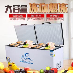 卧柜冰柜商用大容量冷冻冷藏保鲜柜家用冰箱大冰柜速冻超市冰柜