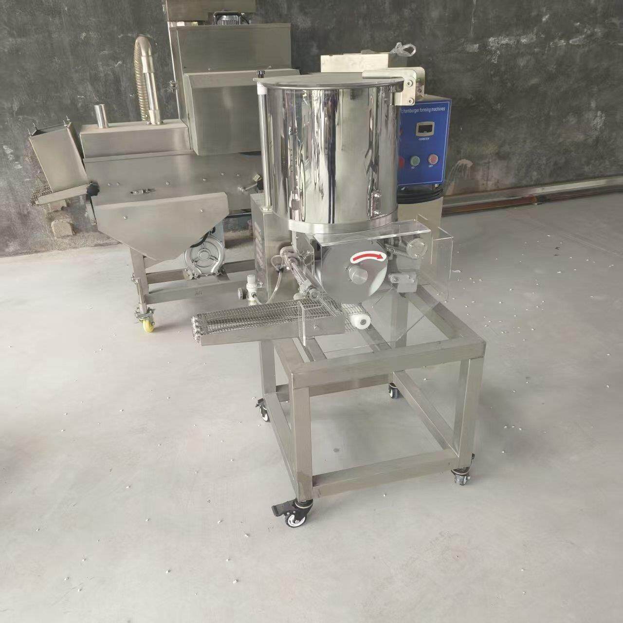 商用不锈钢肉饼成型机全自动汉堡肉饼成型机鱼饼压饼机南瓜饼