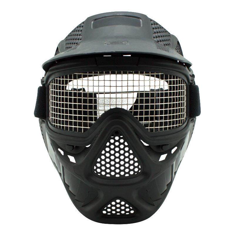 电商户外CS弓防箭面罩射箭防护脸部面具不锈钢面罩eva箭头