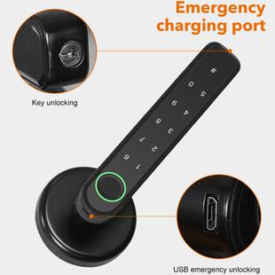 指纹锁一握开家用智能锁防盗门木门智能门锁电子密码锁执手锁