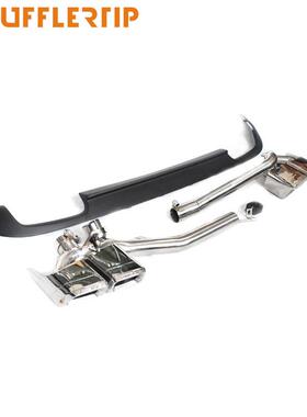 适用奔驰W204W212E200E260改装E63方口四出排气AM*尾喉PP后唇