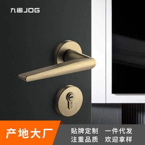 分体卧室门锁锌合金房间静音执手锁卫生间门把手现代简约木门锁