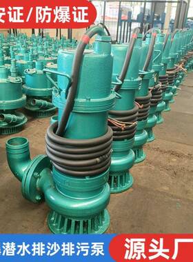 矿用隔爆型潜水排沙电泵BQS1.5kw千瓦350kw防爆潜污水泵380v660伏