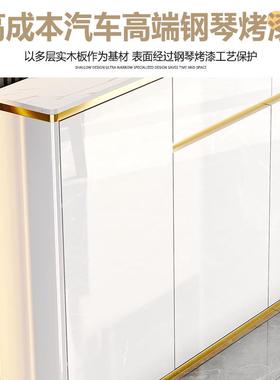 超薄轻奢餐墙柜小户窄型ZG-79174边约靠岩板20烤漆厨房储藏25玄关