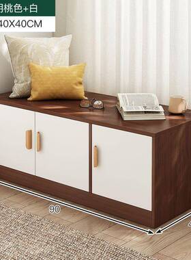 飘窗柜储物柜23688可坐矮柜物柜阳台柜落地柜子置物收纳榻窗边储