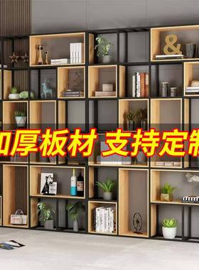 铁架艺架落示地客厅餐厅钢木OTH书多层隔断展架花架博古办公室置