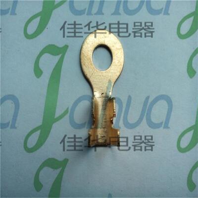 D0J43汽1DJ431-5B-5B插簧端子圆形接冷压线端子车插件.4厚