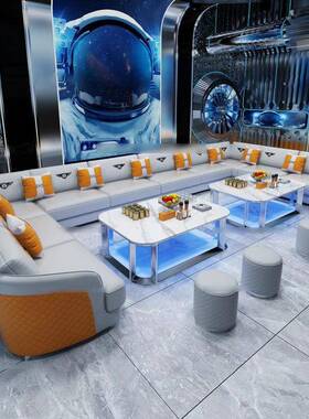 量贩UNL式KTV沙发包清卡沙发练歌厅派对房厂家直座销U型L厢型吧沙