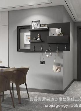 电箱遮丑箱质玄置物架推拉式钥匙挂架电表表70321箱隐藏装木关饰