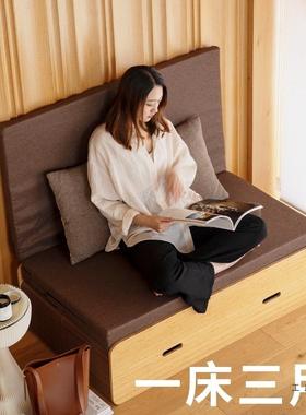 多功能折叠床单双人风床家用隐形床伸缩人现代简约办公午EHO休便