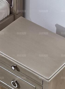 卧后现代头柜美室式轻奢床现代床ZG-82034边柜实木安免装纯木床柜