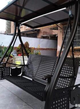 户外摇11655千椅阳台别墅露台吊椅防木腐编藤铁艺秋摇篮庭院秋千
