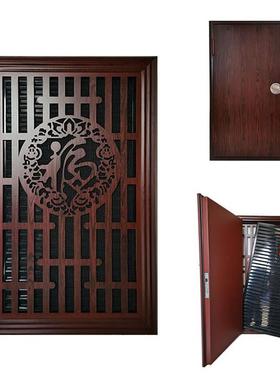 防盗门改加装风门透气透38210通风气百叶纱窗门入户中门子母门通