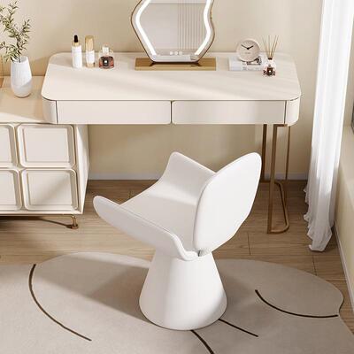 化奶油风卧室梳妆台妆凳凳椅子49844椅法式公主轻奢美甲电脑靠背