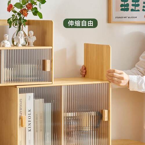 书架防面收物纳柜置物架简易办47839公室书桌上小桌型多层架子尘