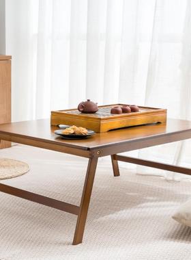 楠竹叠11931小桌子电脑作学桌实折木书桌板桌桌宿舍懒人生作业床