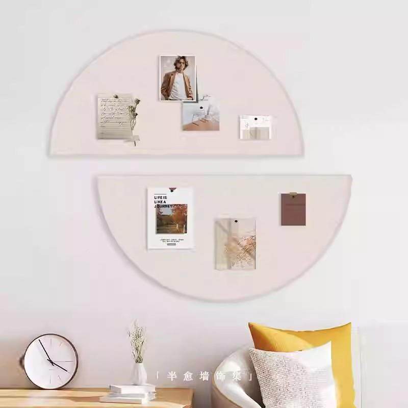 法式半圆形毛贴毡墙板墙面板软木展示留言板KAP挂墙自粘愿景板照,包装,五金配件包装,淘宝优惠券,粉丝福利购,淘宝优惠卷