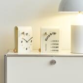 W柜OZOOM现代创意客厅桌面时钟酒TYOS594座感钟氛围时钟摆装 件饰