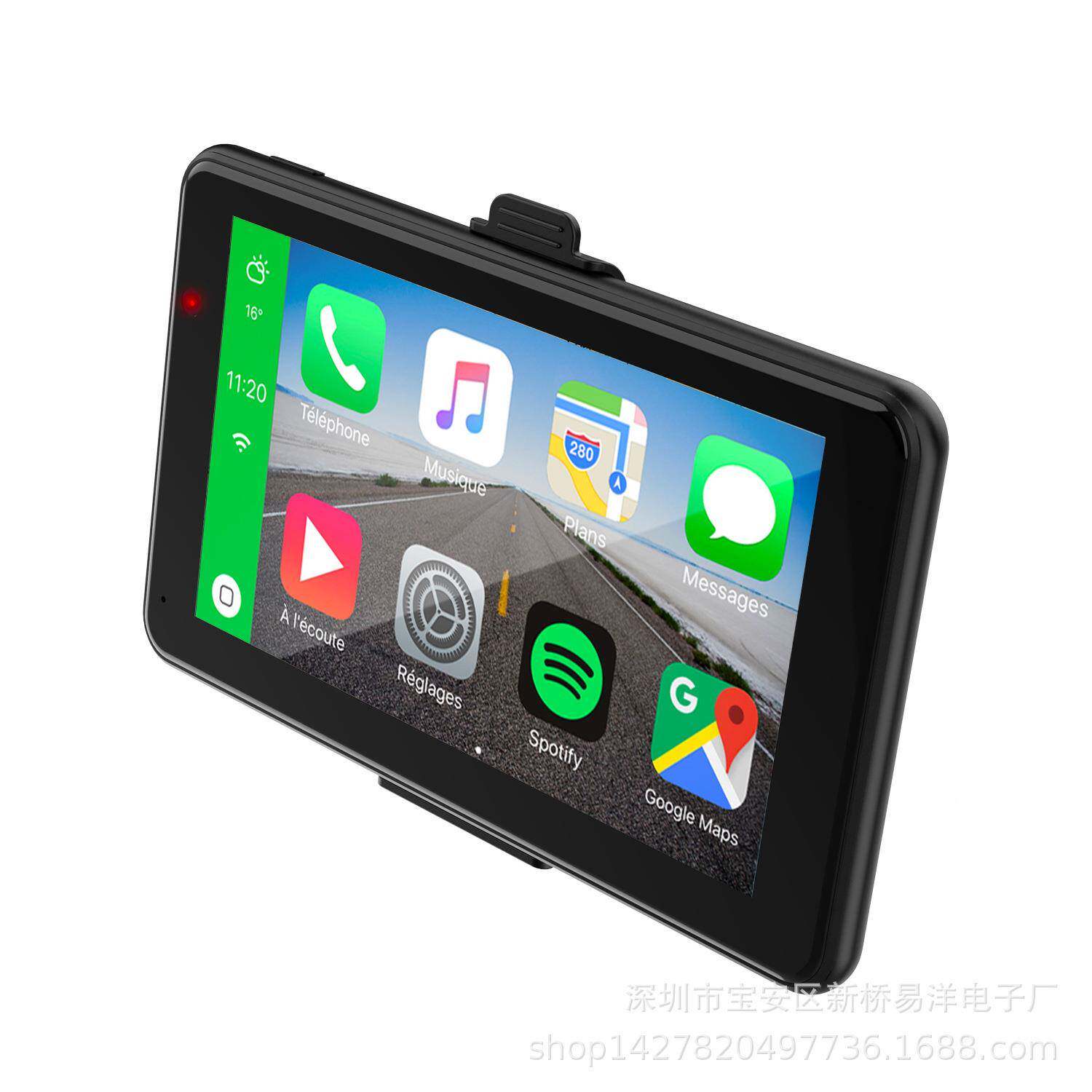 324新英寸U汽车CarPlay无线手机互无线安卓ATO联便携式FM发品射
