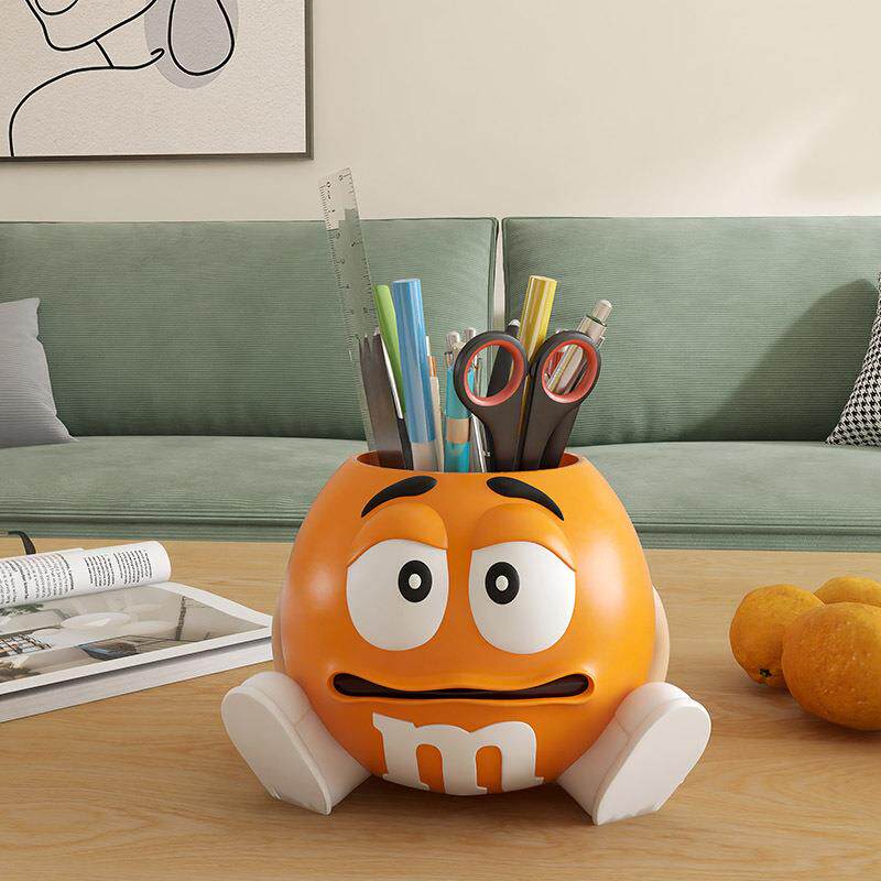 办公室桌面创意经典杂CLQ可爱m豆轻奢笔筒物物收儿童学纳习文具置