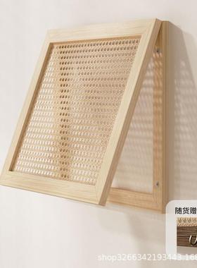 电箱编电表箱24792挂画遮挡电箱弱藤装饰电表盒玄关墙面实木配电