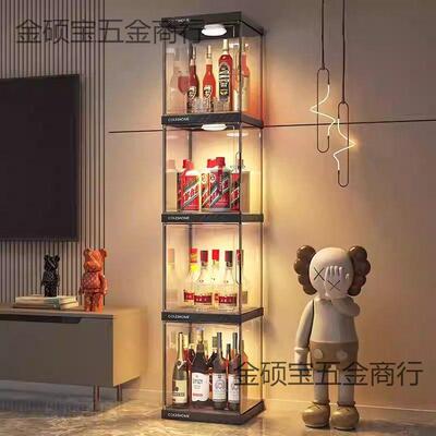 酒柜物架家用宿置舍酒柜型办公室迷红你展示架吧台85206小透明收