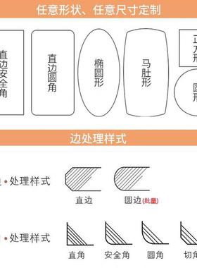 3Y面岩桌面台定制家用餐面桌烤火SY101911桌岛台面茶几吧台桌板子