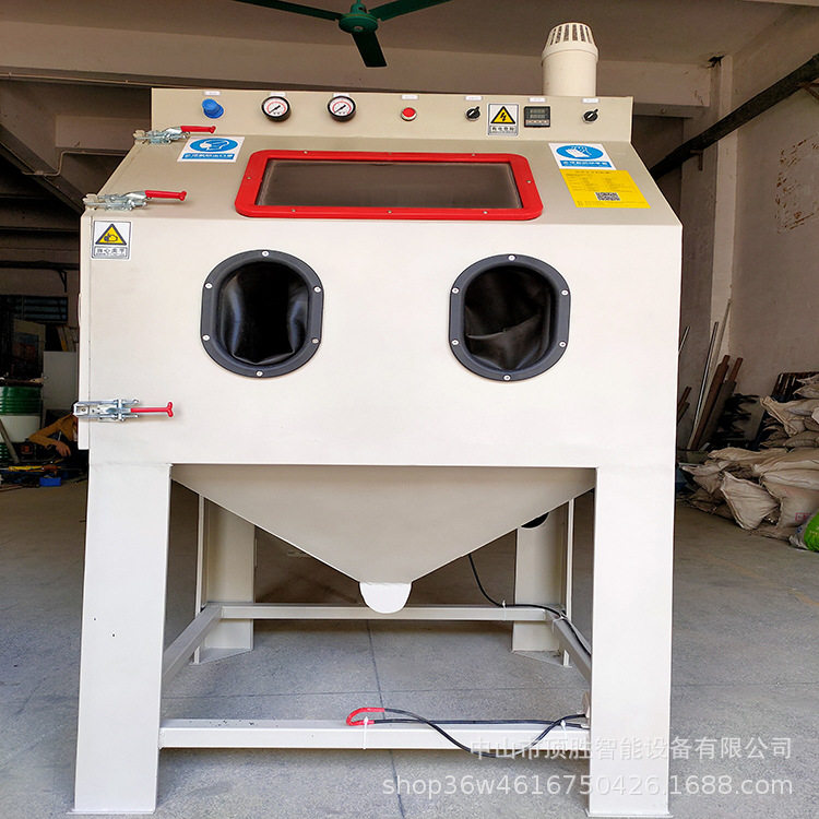 中山喷砂机 手动喷砂机现货 9080干式喷砂机 模具喷砂机可带转盘