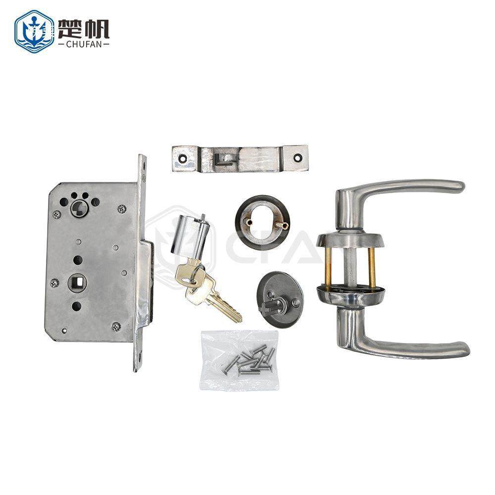 CBUC3船用移门O6HS-20910驾驶锁台防火推拉门锁304不锈钢CCS船舶4