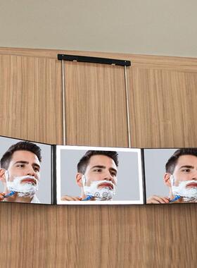 三面LED触摸屏化妆镜桌折面角度发光镜挂立大镜78306尺寸多高清面